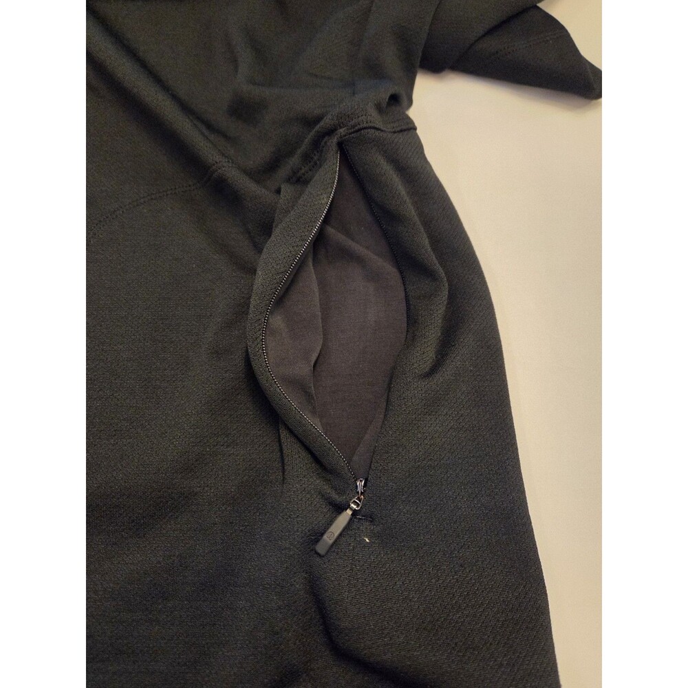Lululemon The Long Weekend Pullover Hoodie Mens Large Black Merino Wool Comfy - Picture 5 of 10